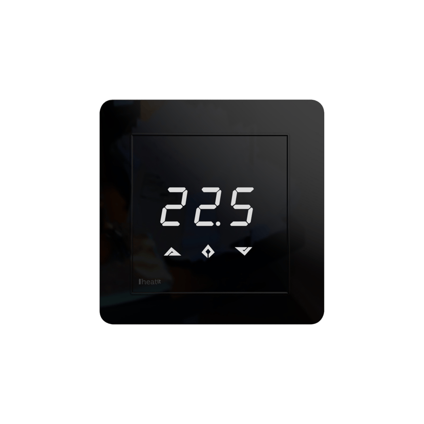 Heatit Z-TRM3 Thermostat 3600W 16A Black