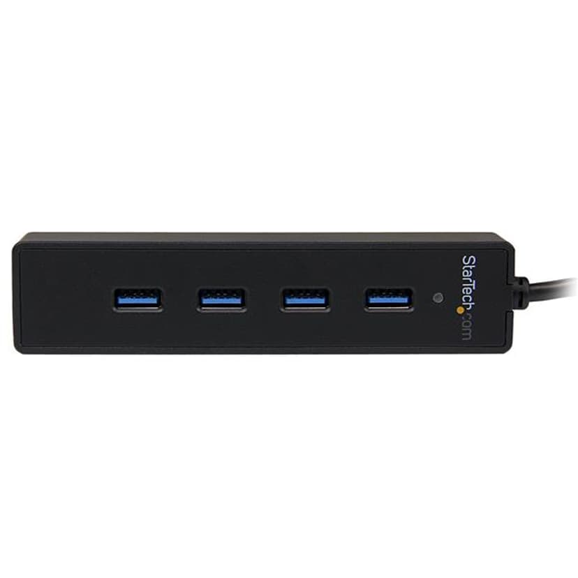 Startech 4 Port Portable SuperSpeed USB 3.0 Hub with Built-in Cable USB 3.2 Gen 1 (3.1 Gen 1) Type-A USB 3.2 Gen 1 (3.1 Gen 1) Type-A