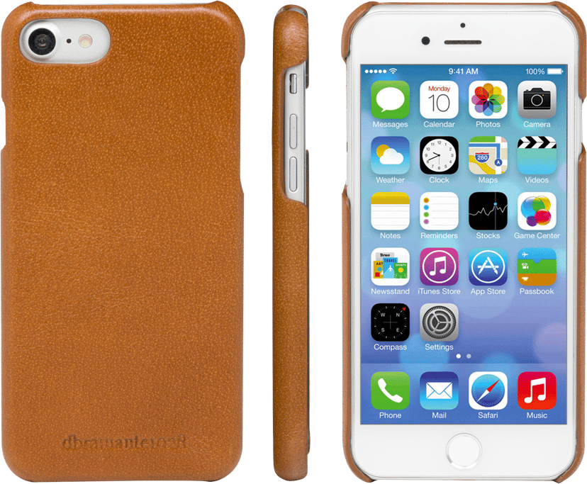 dbramante1928 Lynge Läppäkansi Matkapuhelimelle iPhone 7/8/SE (2020)/SE (2022) Ruskea