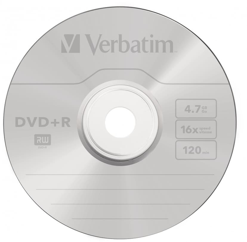 Verbatim DVD+R Media 4.7GB 16x Spindle 25-Pack DVD+R 4.7GB 25pc(s)