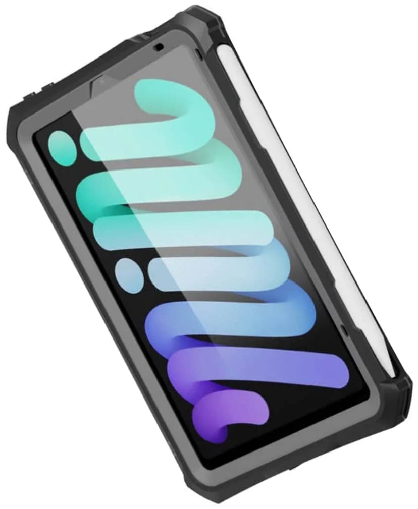 Armor-X Vedenpitävä kotelo iPad Mini 8.3" 6th gen, iPad Mini 8.3" 7th gen Musta