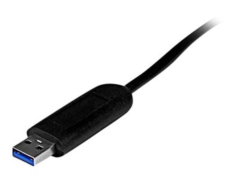 Startech 4 Port Portable SuperSpeed USB 3.0 Hub with Built-in Cable USB 3.2 Gen 1 (3.1 Gen 1) Type-A USB 3.2 Gen 1 (3.1 Gen 1) Type-A