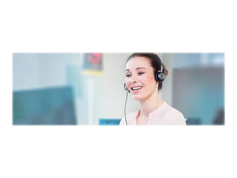 Jabra BIZ 2400 II QD Duo NC Hopea, Musta