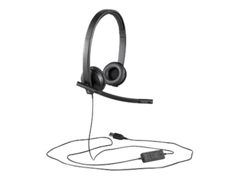 Logitech H570e Stereo USB-A Sort