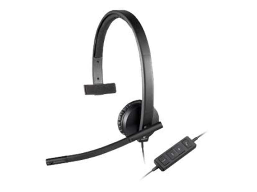 Logitech H570e Mono USB-A Sort