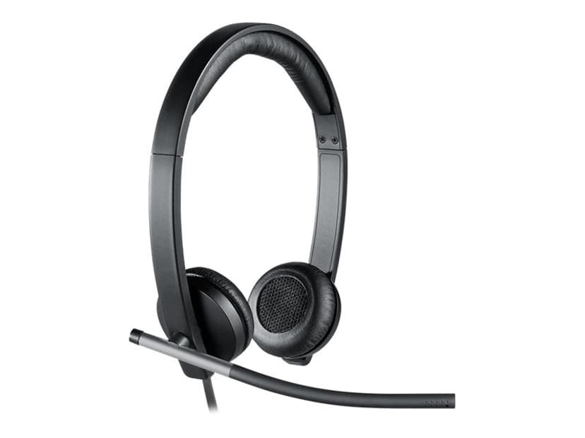 Logitech H650e Stereo USB-A Silver, Svart