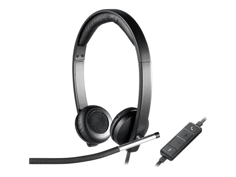 Logitech H650e USB Type-A Silver, Svart