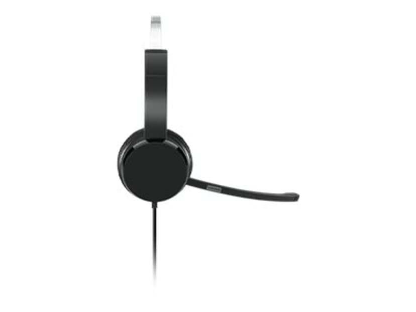 Lenovo 100 USB-stereoheadset CB, FCC, ICES, CE, RCM, VCCI, BSMI KCC, EAC Musta