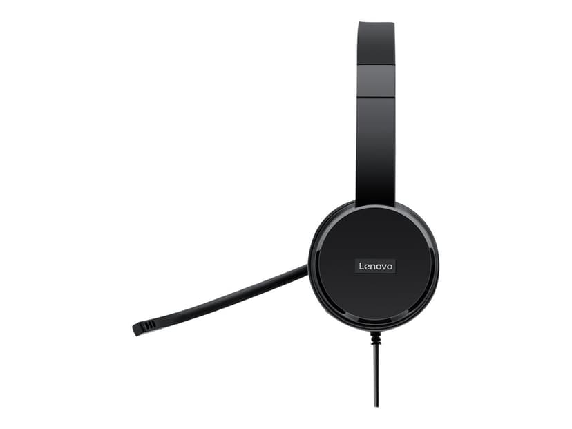 Lenovo 100 USB-stereoheadset CB, FCC, ICES, CE, RCM, VCCI, BSMI KCC, EAC Musta