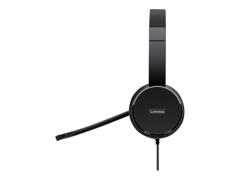 Lenovo 100 USB-stereoheadset CB, FCC, ICES, CE, RCM, VCCI, BSMI KCC, EAC Musta