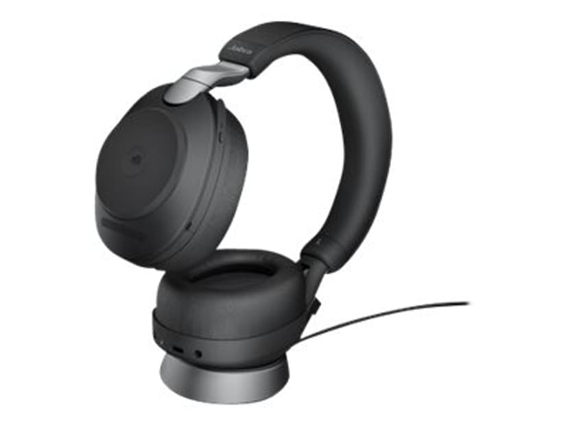 Jabra Evolve2 85 med laddningsställ USB Type-C Svart Microsoft Teams