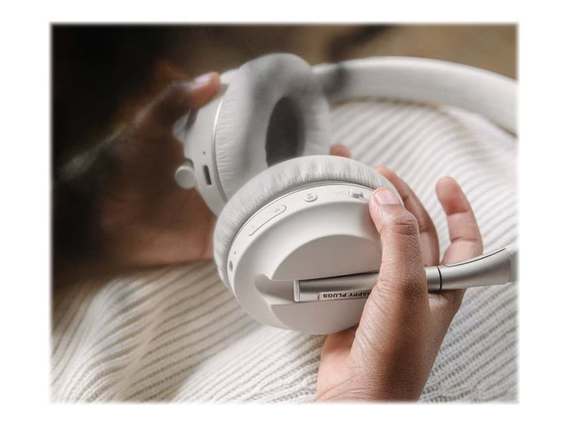 Happy Plugs PLAY Headset Kabel & Trådlös Huvudband USB Type-C Bluetooth Vit Stereo USB-C Vit