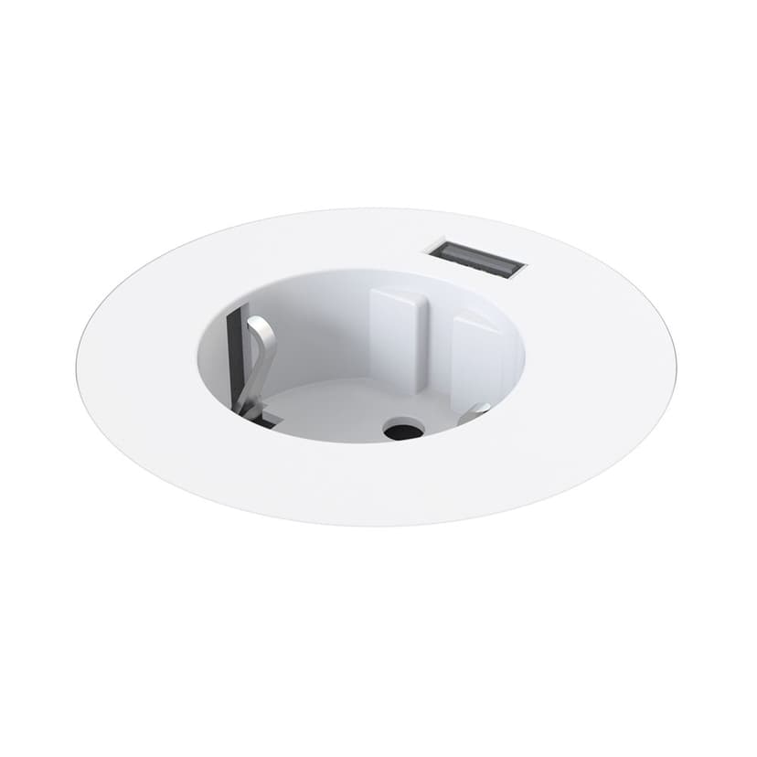 Forming Function Powerdot Midi - 1 Power/1 USB Charge - White
