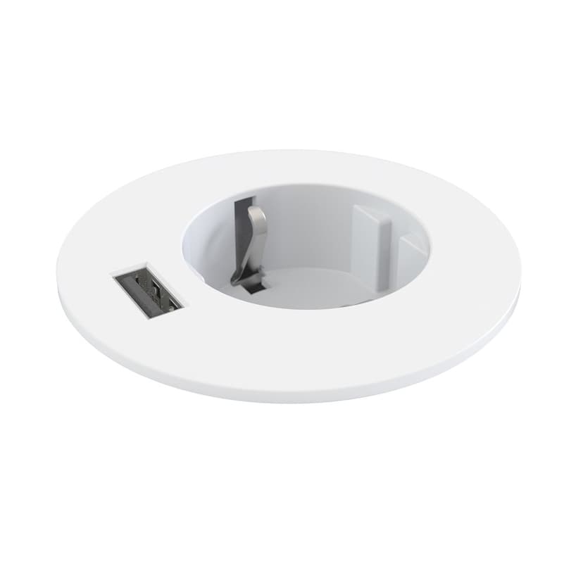 Forming Function Powerdot Midi - 1 Power/1 USB Charge - White