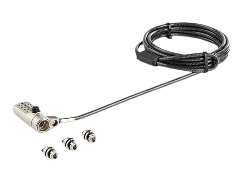Startech StarTech.com LTULOCK4D kaapelilukko Musta, Hopea 2 m