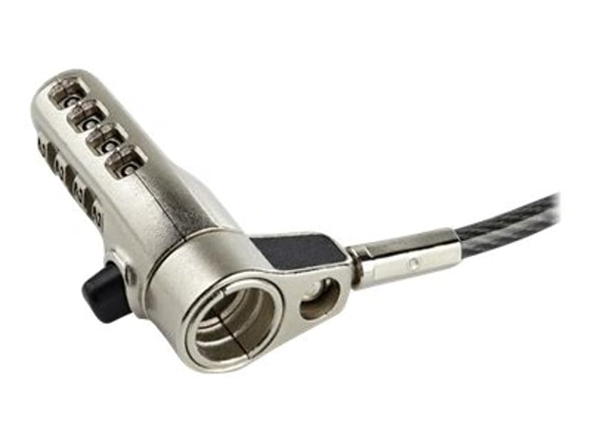 Startech StarTech.com LTULOCK4D kaapelilukko Musta, Hopea 2 m