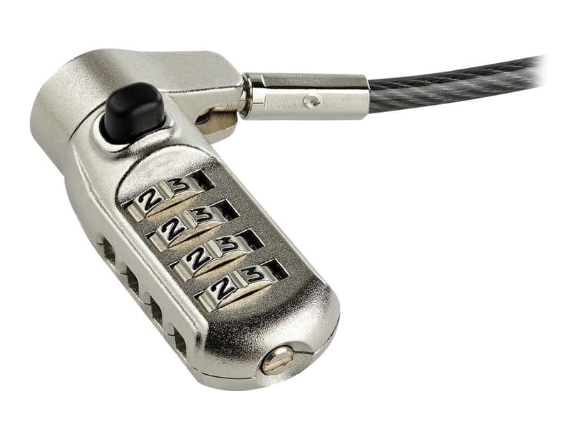 Startech StarTech.com LTULOCK4D kaapelilukko Musta, Hopea 2 m