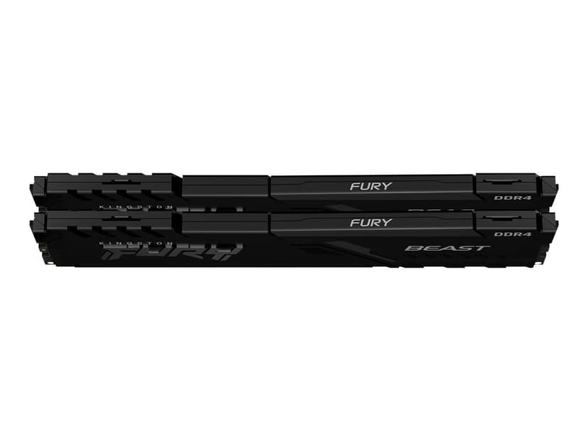 Kingston Technology FURY Beast 64GB 3600MT/s DDR4 CL18 DIMM (Sæt med 2) Black 64GB 1800, 3600MHz DDR4 288-pin DIMM