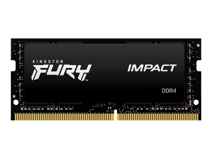 Kingston Technology FURY Impact muistimoduuli 16 GB 1 x 16 GB DDR4 16GB 2666MT/s DDR4 260-pin SO-DIMM