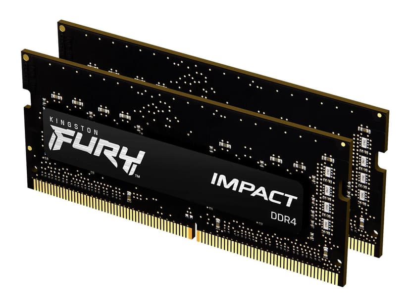 Kingston Fury Impact 32gb (2x16gb) 3200mhz Ddr4 Cl20 Sodimm 32GB 1600, 3200MHz DDR4 260-pin SO-DIMM