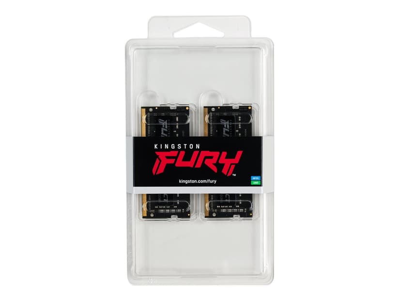 Kingston Technology FURY Impact muistimoduuli 64 GB 2 x 32 GB DDR4 1600 MHz 64GB 1600, 3200MHz DDR4 260-pin SO-DIMM