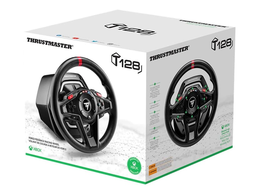 Thrustmaster T128 Musta USB Ohjauspyörä + polkimet Analoginen/Digitaalinen PC, Xbox One, Xbox Series S, Xbox Series X, Xbox One X, Xbox One S Musta