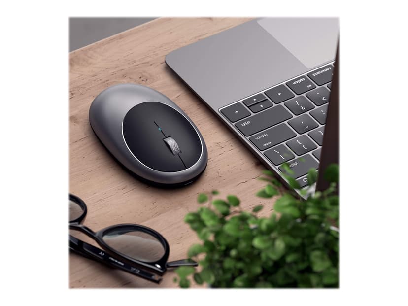 Satechi M1 hiiri Office Molempikätinen Bluetooth Optinen Bluetooth Hiiri Harmaa