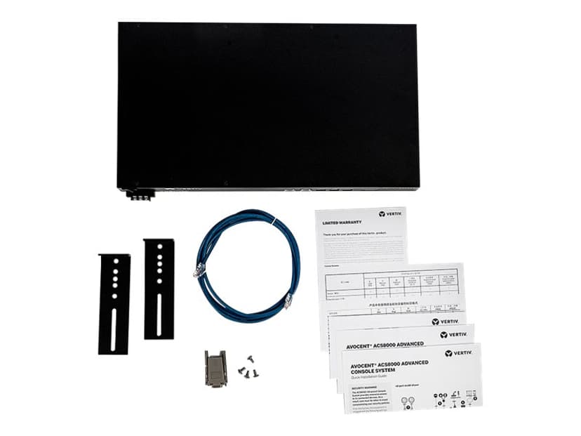 Vertiv Avocent ACS 8000 consolesysteem met 8 poorten en enkele DC-voeding