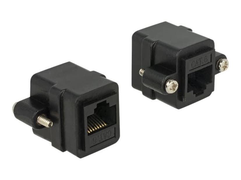 Delock 85124 kabelkjønnsendring RJ-45 Sort RJ-45 RJ-45