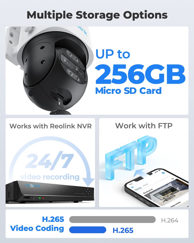 Reolink TrackMix WiFi PTZ övervakningskamera dubbla linser
