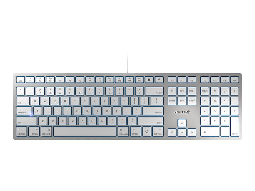Cherry Kc 6000 Slim Keyboard For Mac Silver #us