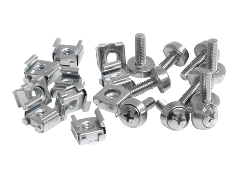 Startech StarTech.com 100-pack M5-monteringsskruvar och -korgmuttrar för serverskåp