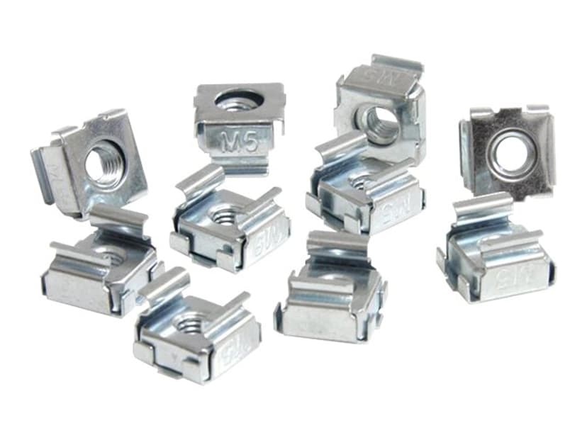 Startech StarTech.com 100-pack M5-monteringsskruvar och -korgmuttrar för serverskåp