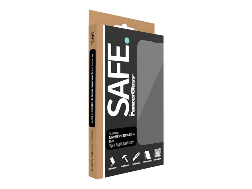 Panzerglass SAFE Samsung Galaxy A13/A23/M23 5G/M33 5G Case Friendly - Black (SAFE95107) Kirkas näytönsuoja 1 kpl Samsung Galaxy A23 5G