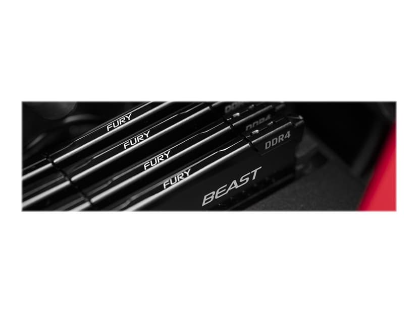 Kingston Technology FURY Beast RAM-minnen 128 GB 4 x 32 GB DDR4 1600 MHz 128GB 1600, 3200MHz DDR4 288-pin DIMM