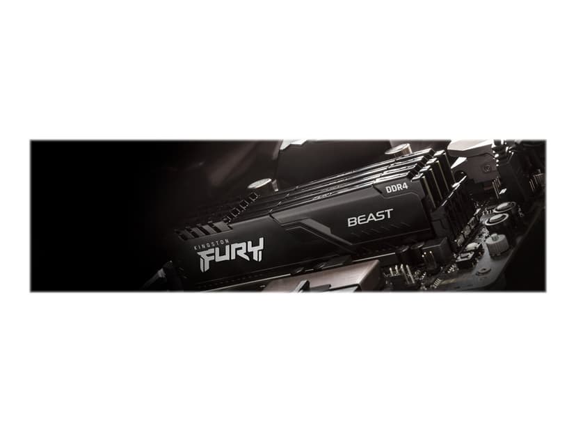 Kingston Technology FURY Beast RAM-minnen 128 GB 4 x 32 GB DDR4 1600 MHz 128GB 1600, 3200MHz DDR4 288-pin DIMM