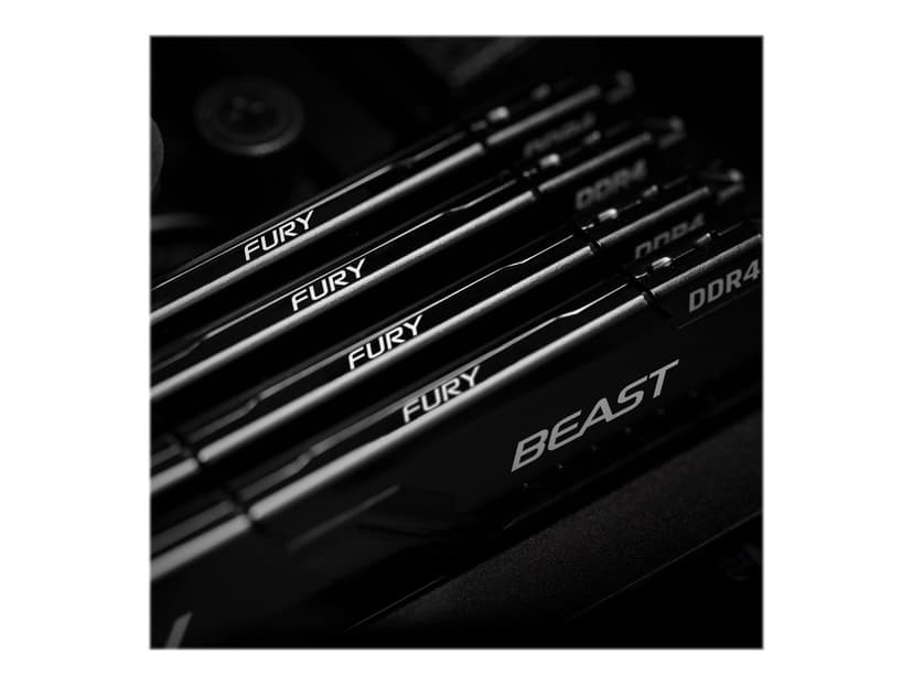 Kingston Technology FURY Beast RAM-minnen 128 GB 4 x 32 GB DDR4 1600 MHz 128GB 1600, 3200MHz DDR4 288-pin DIMM