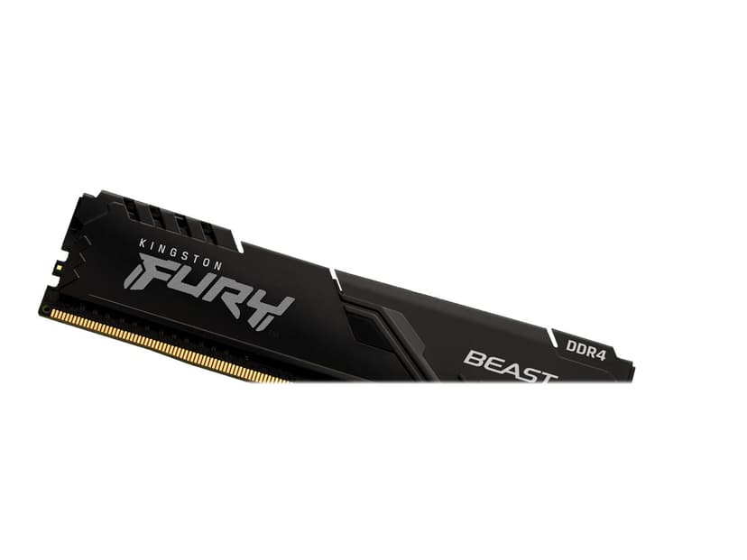 Kingston Technology FURY Beast muistimoduuli 128 GB 4 x 32 GB DDR4 1600 MHz 128GB 1600, 3200MHz DDR4 288-pin DIMM