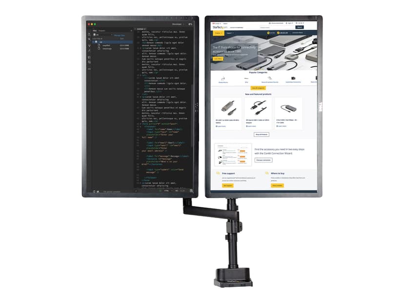 Startech Monitor Arm Dual Up To 32" Max 8kg #nl