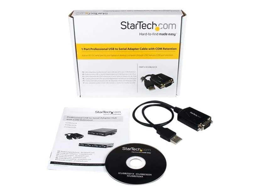 Startech 1-port Pro Usb To Serial Adapter W/ Com Retention