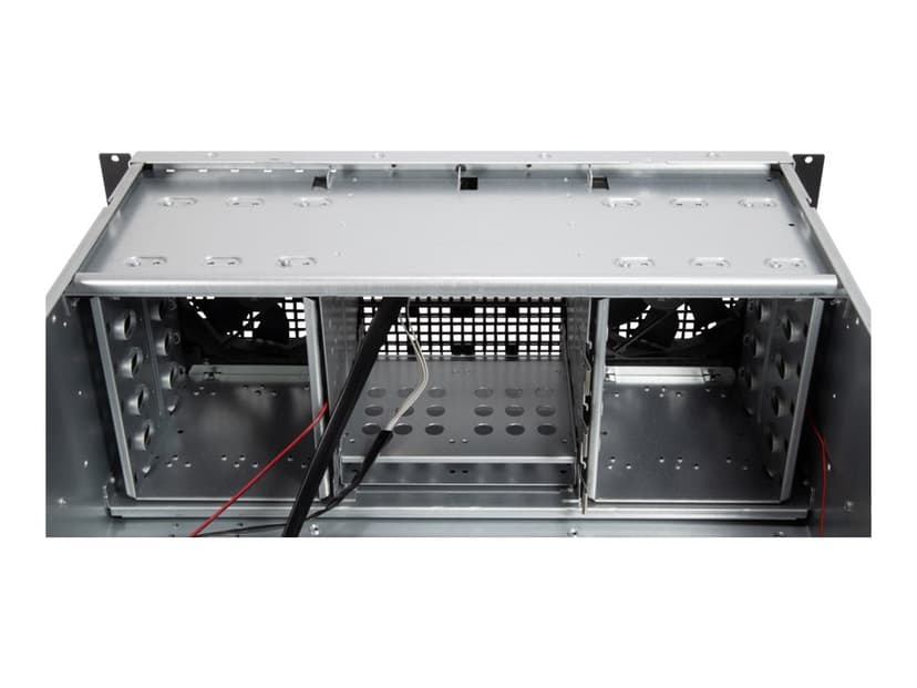 Inter-Tech 4U-40240 4U 19" RACK CHASSI BLACK - Löytötuote luokka 2 Rack Harmaa, Musta