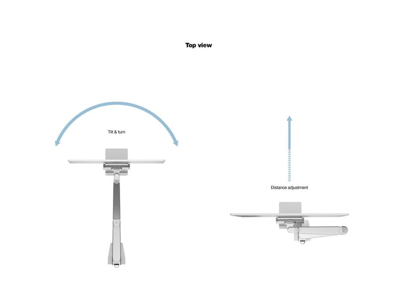 Multibrackets M VESA Gas Lift Arm - iMac 24” Silver