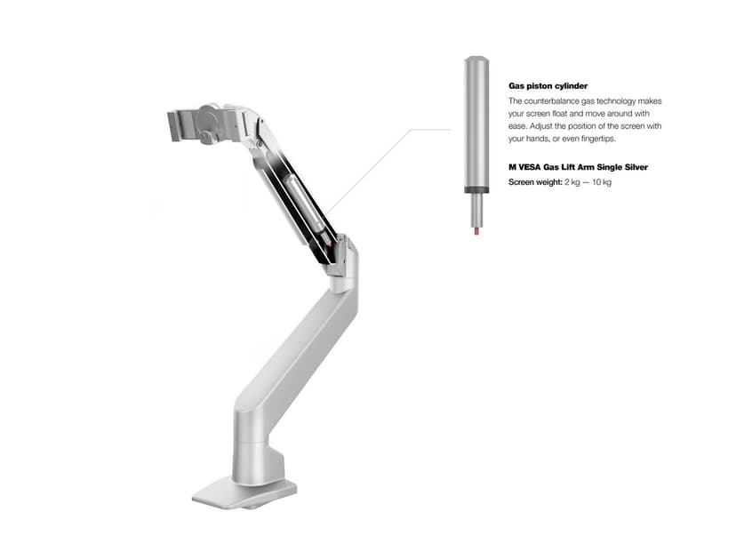 Multibrackets M VESA Gas Lift Arm - iMac 24” Silver