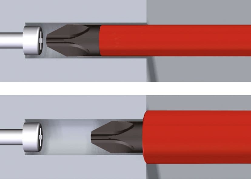 Wiha Bits SlimBit 75mm SL/PZ1 - SoftFinish Electric