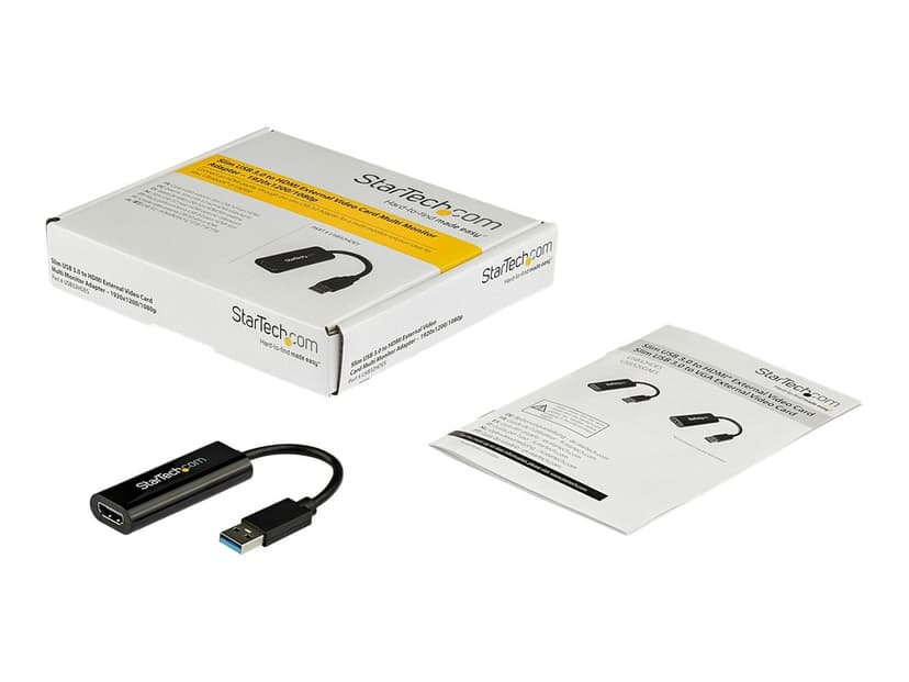 Startech StarTech.com Smal USB 3.0 till externt HDMI-videokort, flerskärmsadapter – 1920x1200/1080p