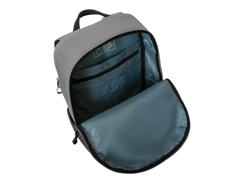 Targus Sagano 39,6 cm (15.6") Ryggsäck Svart, Grå 15.6" Polyetentereftalat (PET) Grå, Svart