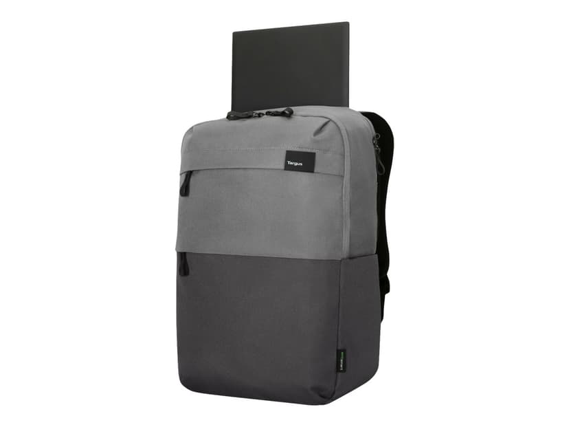 Targus Sagano 39,6 cm (15.6") Ryggsäck Svart, Grå 15.6" Polyetentereftalat (PET) Grå, Svart