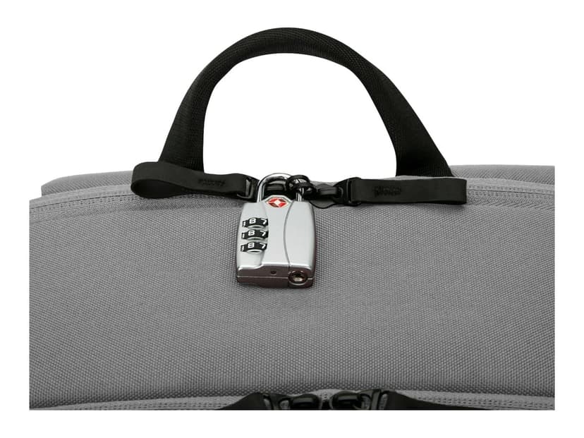 Targus Sagano 39,6 cm (15.6") Ryggsäck Svart, Grå 15.6" Polyetentereftalat (PET) Grå, Svart
