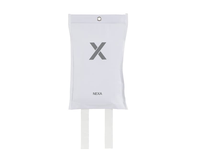 Nexa Brandfilt FB-120 VMD Silikon 120x120cm Vit