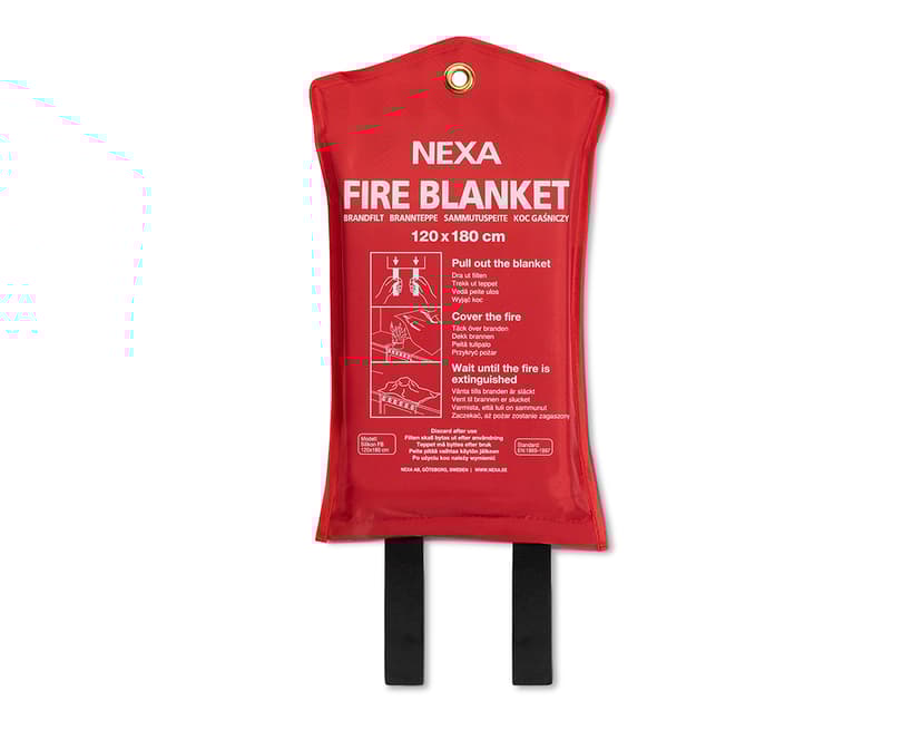 Nexa Fire Blanket FB-180RM Silicone 120x180cm Red